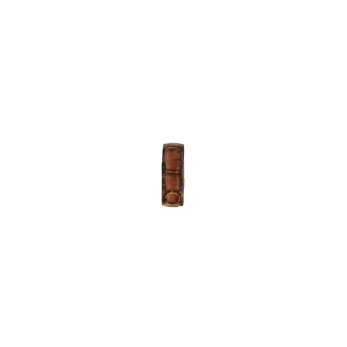 Taper Core Alligator Embossed 1 inch Leather Loop in brown