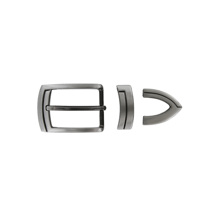 1-1/8 inch Gunmetal Belt Buckle Set