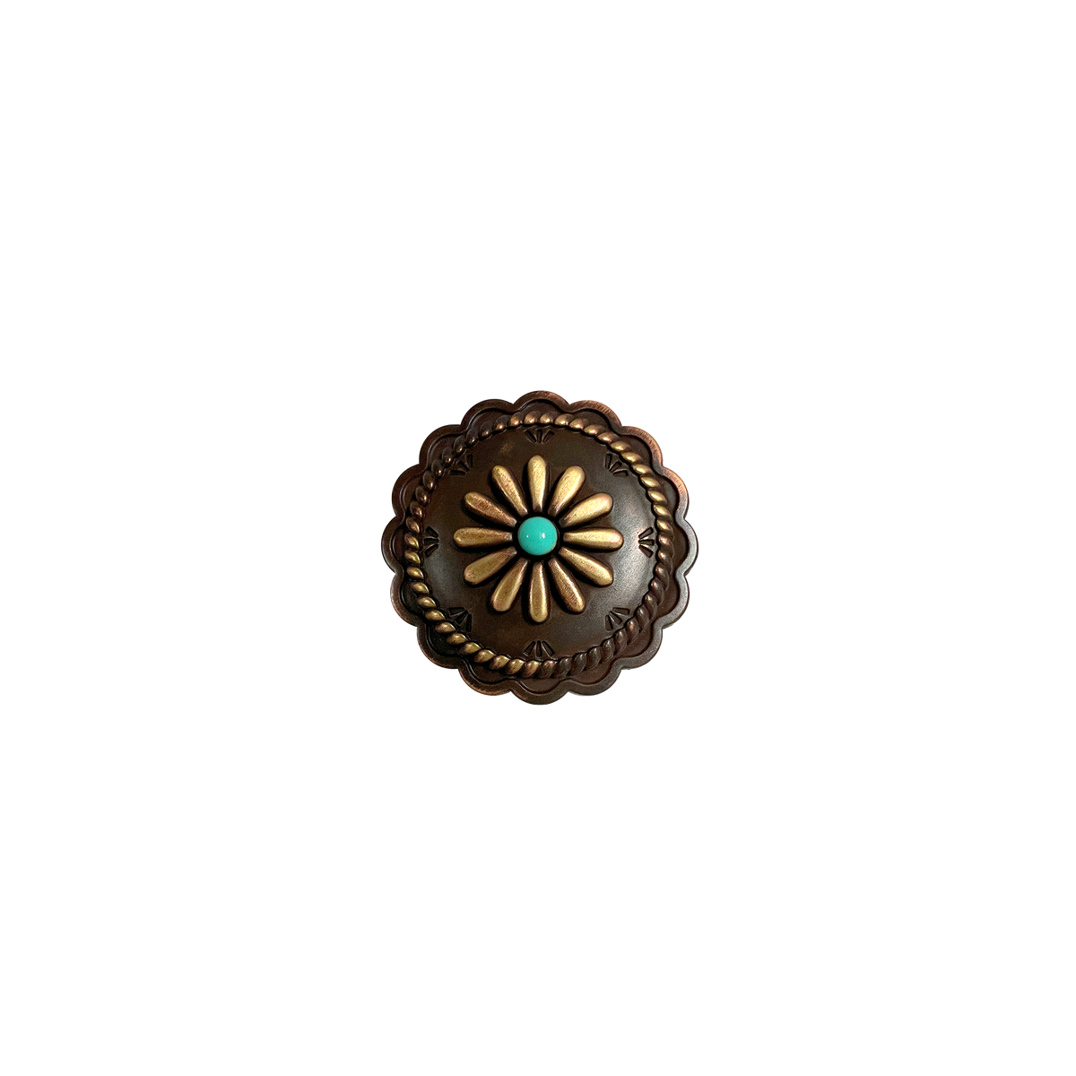 1-3/4 inch Santa Fe Sol Concho for custom leather belts