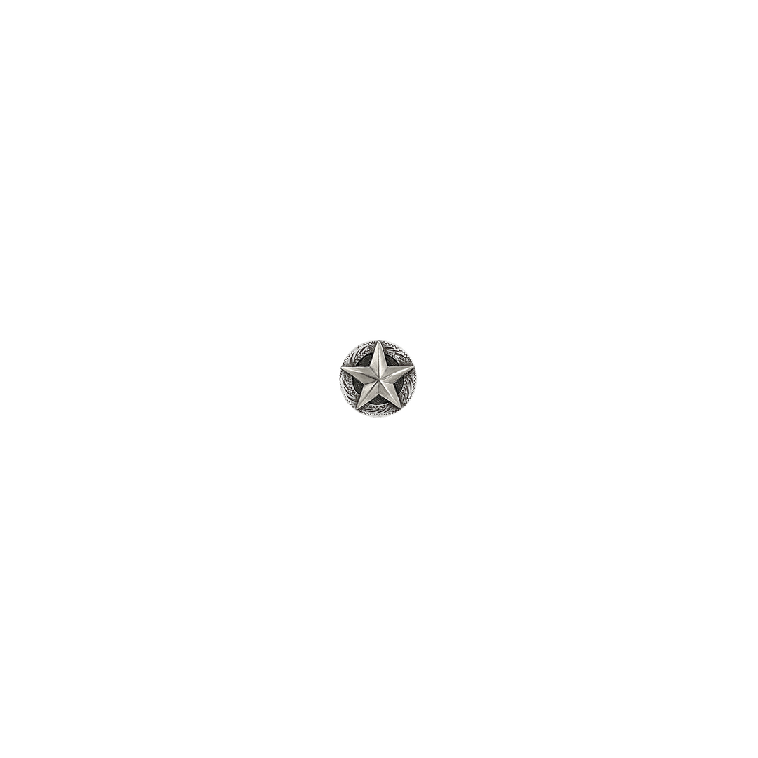 5/8 inch Wrapped Star Design Concho