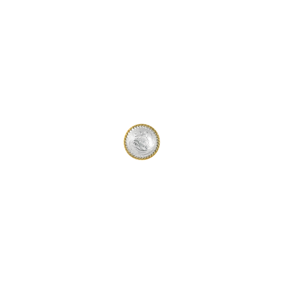 3/4 inch Round Rope Edge Concho