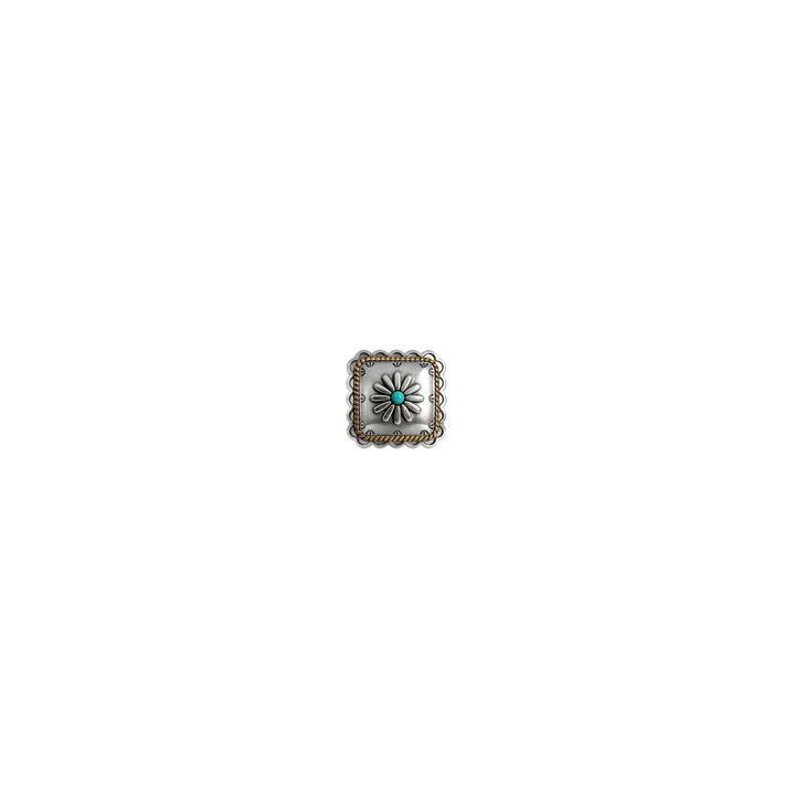 3/4 inch Southwest Style Square Concho