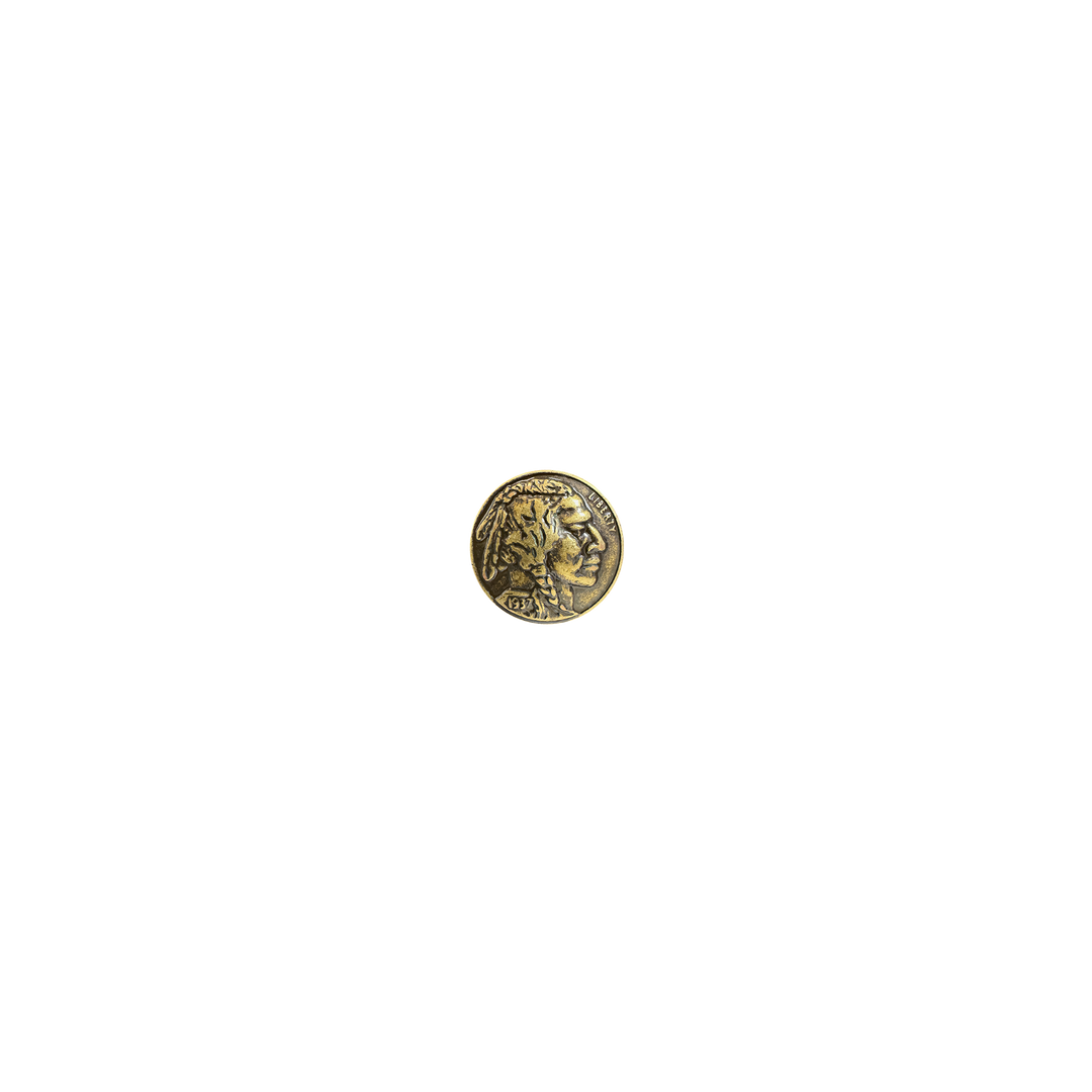 7/8 inch 1937 Buffalo Indian Nickel (Front) Concho