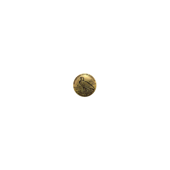 7/8 inch 1911 Indian Head (Back) Concho