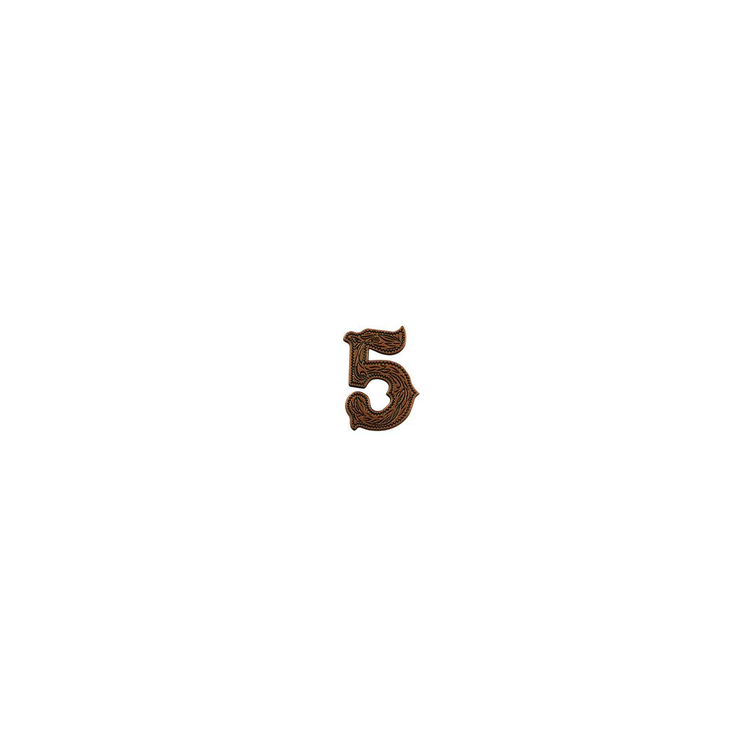 7/8 inch Number 5 Concho