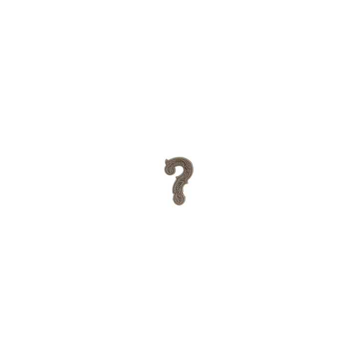 7/8 inch Question Mark Concho