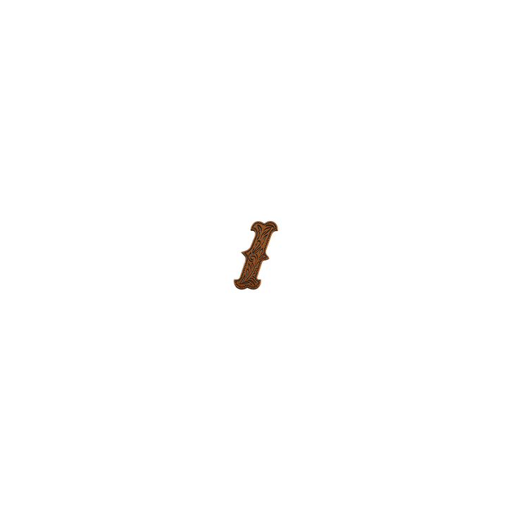 7/8 inch Backslash Symbol Concho