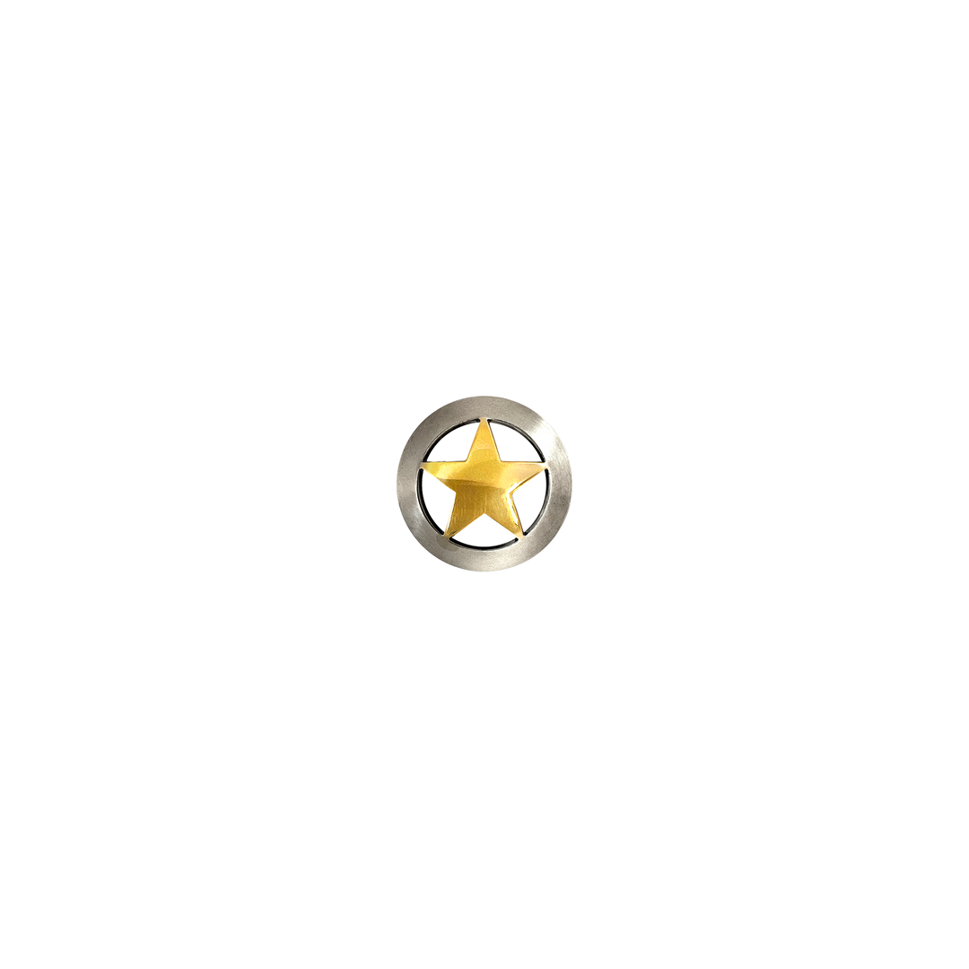 1-1/8 inch Western Ranger Star Concho