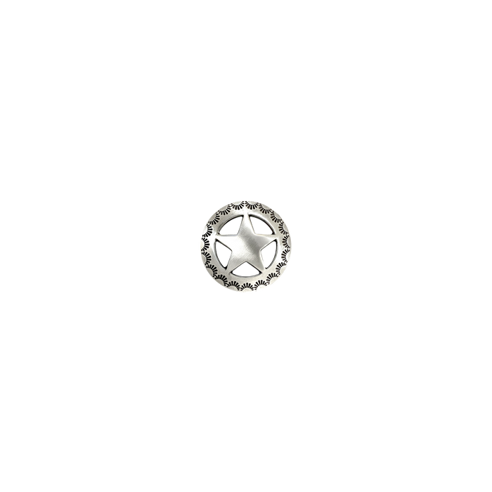 1-1/8 inch Caldera Star Concho for custom leather belts