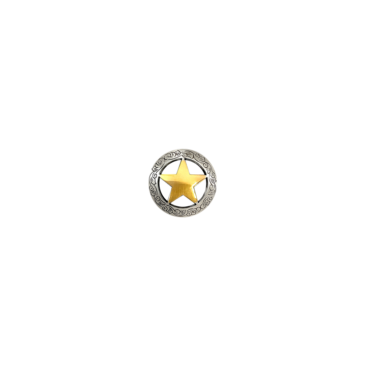 1-1/8 inch Star with Designed Edge Concho