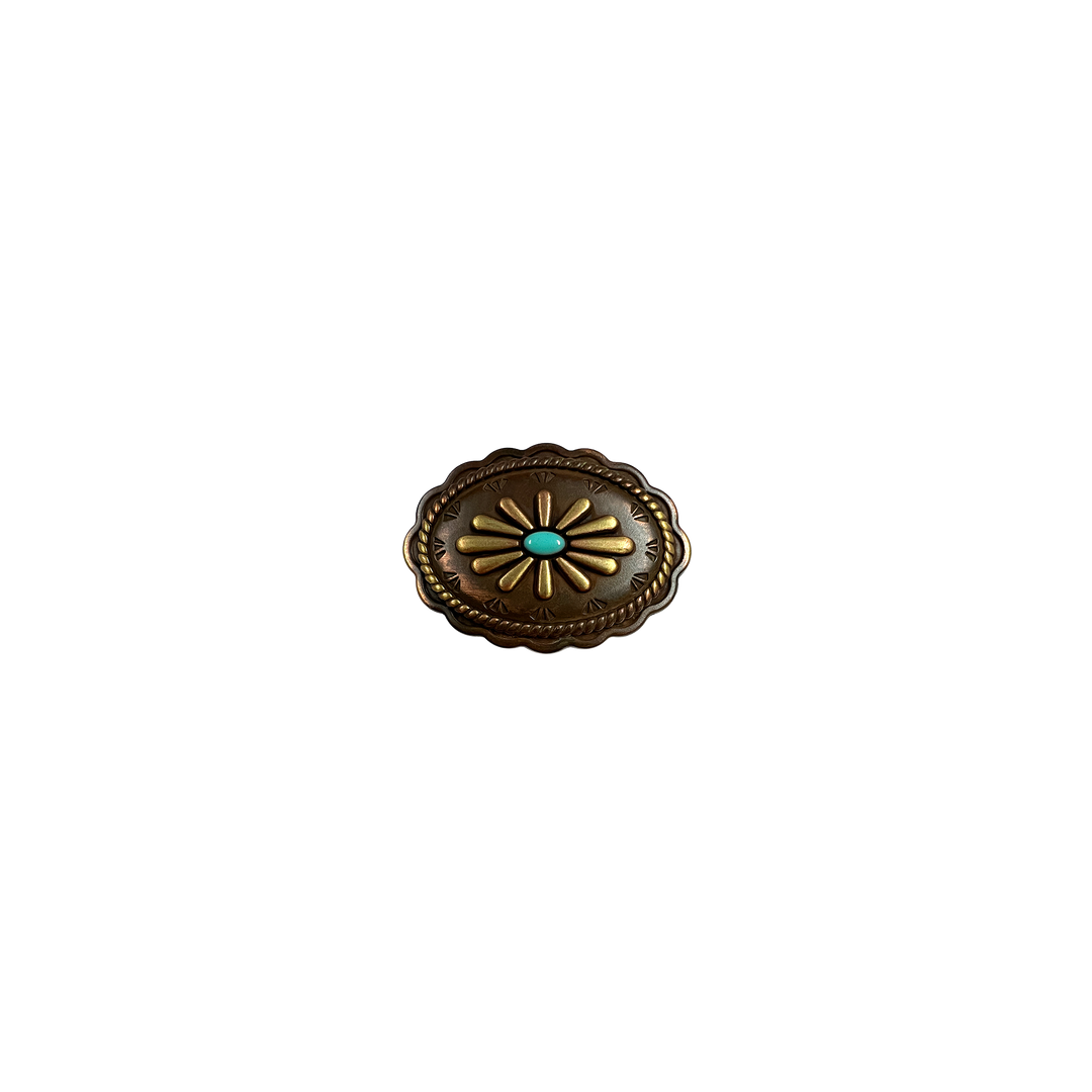 1-1/8 inch Southwest Style Oval Concho