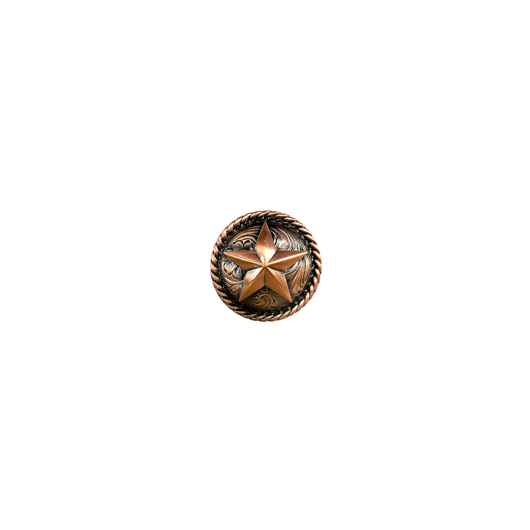 1-1/4 inch Rope Wrapped Star Concho
