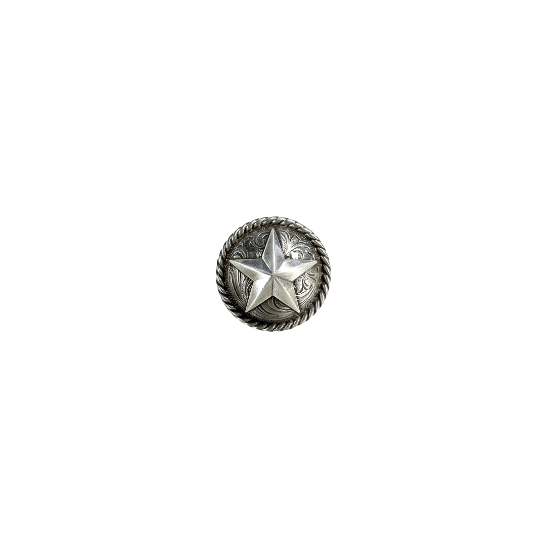 1-1/4 inch Rope Wrapped Star Concho