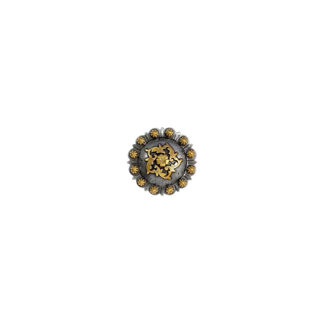 1-1/4 inch Coloma Raised Floral Concho