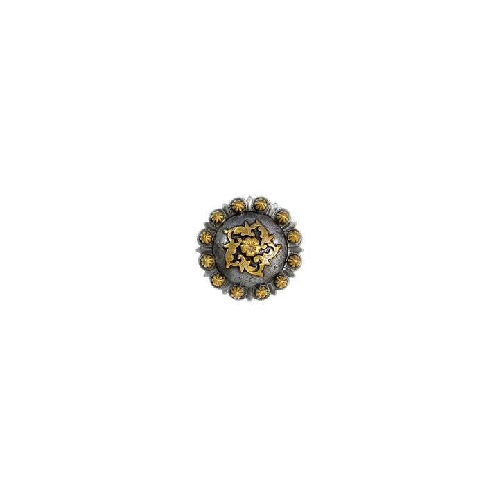 1-1/4 inch Coloma Raised Floral Concho