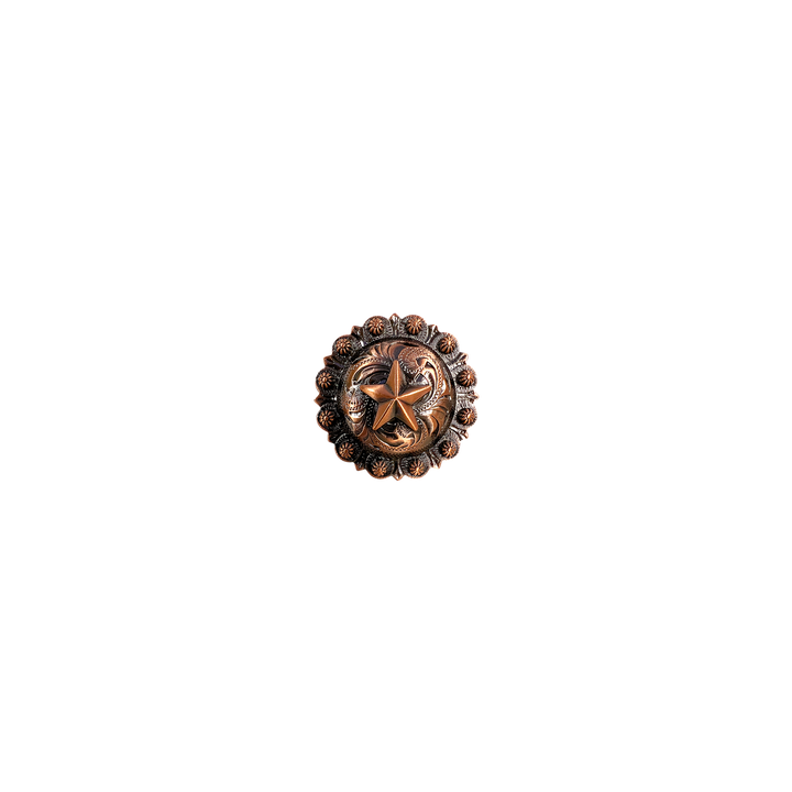 1-1/4 inch Berry Star Concho