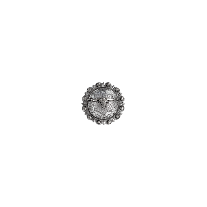 1-1/4 inch Berry Bull Head Design Concho