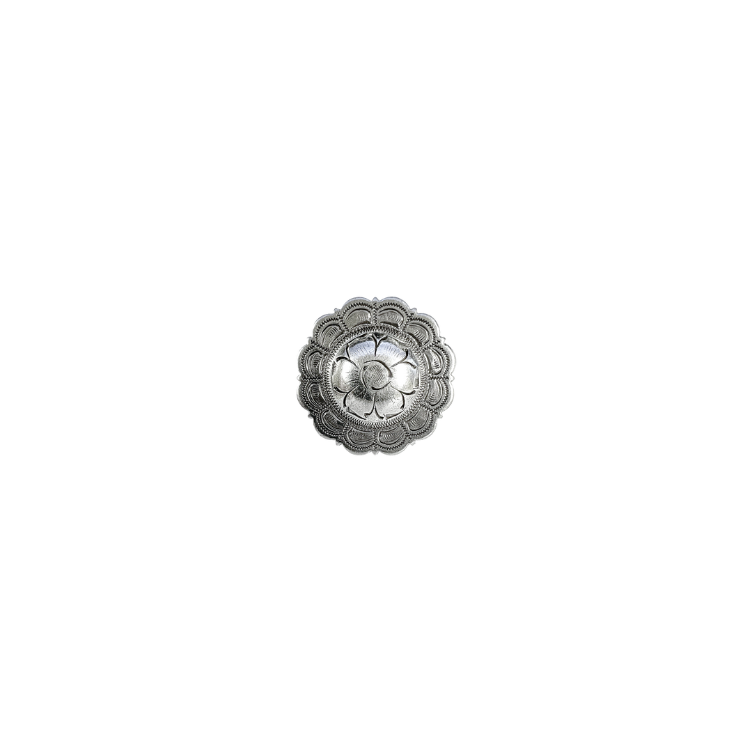 1-1/4 inch Flower Scalloped Edge Concho