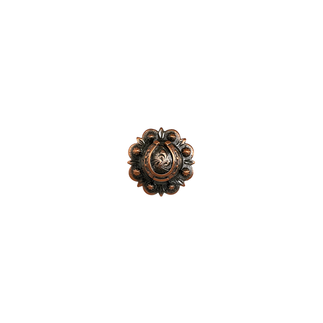 1-1/4 inch Berry Horseshoe Concho