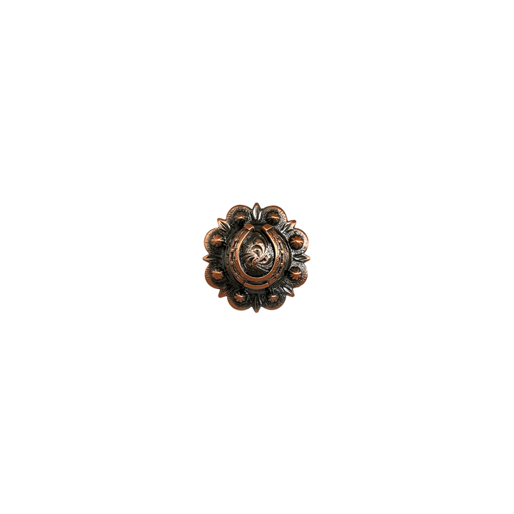 1-1/4 inch Berry Horseshoe Concho