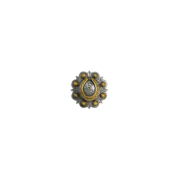 1-1/4 inch Berry Horseshoe Concho