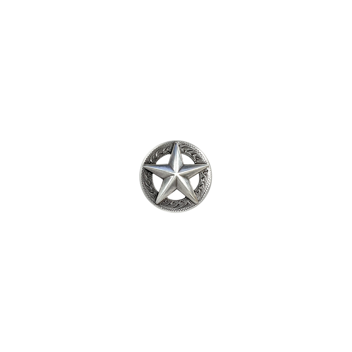 1-1/4 inch Wrapped Star Design Concho