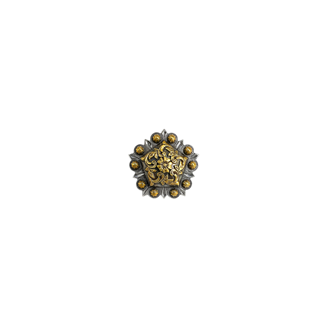 1-1/4 inch Berry Coloma Pentagon Concho