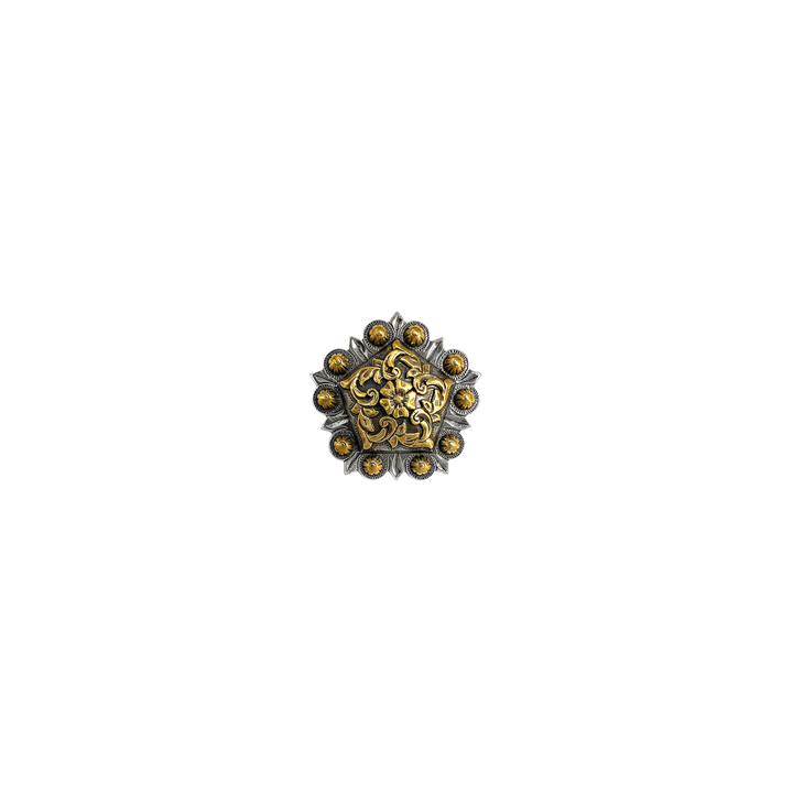 1-1/4 inch Berry Coloma Pentagon Concho