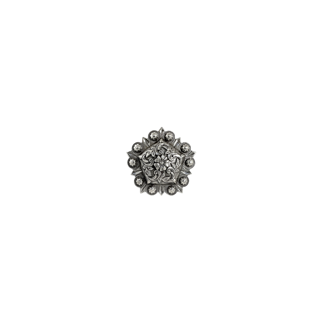 1-1/4 inch Berry Coloma Pentagon Concho