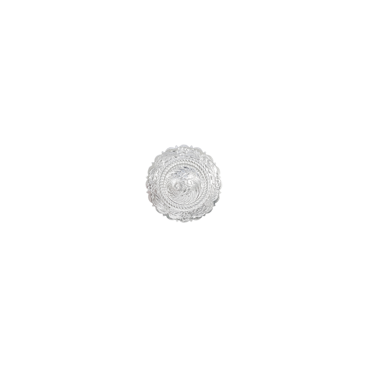 1-1/4 inch Western Floral Rope Edge Concho