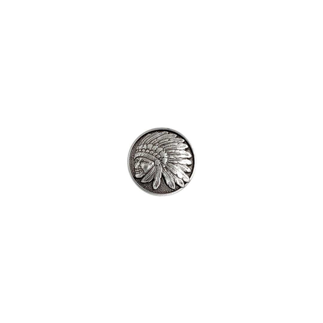 1-1/4 inch Chief Indian Head Concho