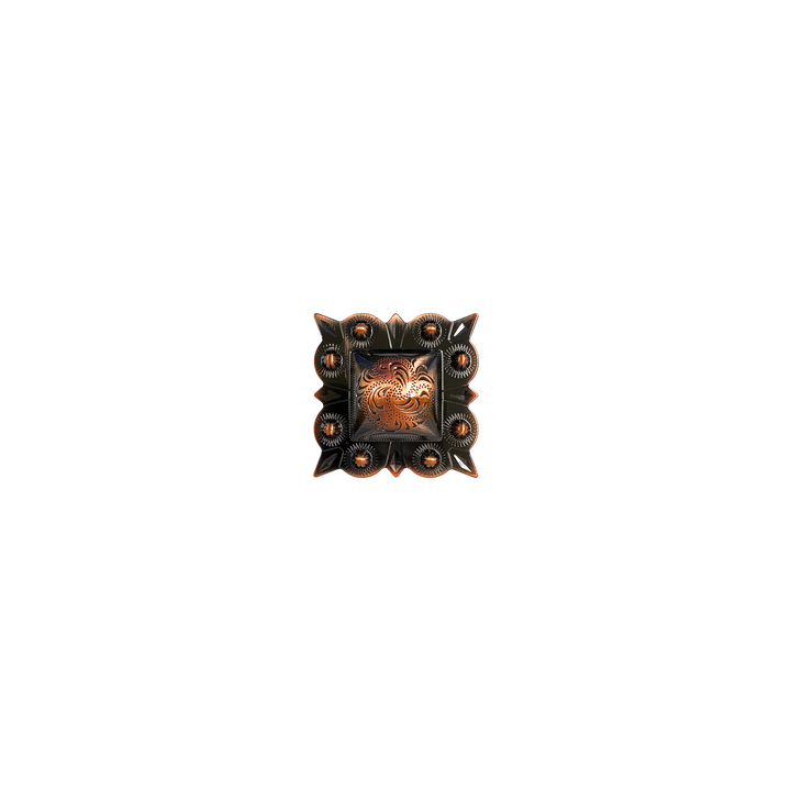 1-1/4 inch Berry Square Concho