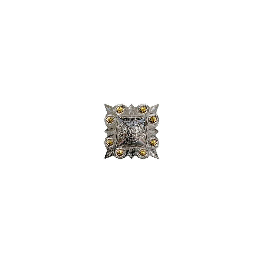 1-1/4 inch Berry Square Concho