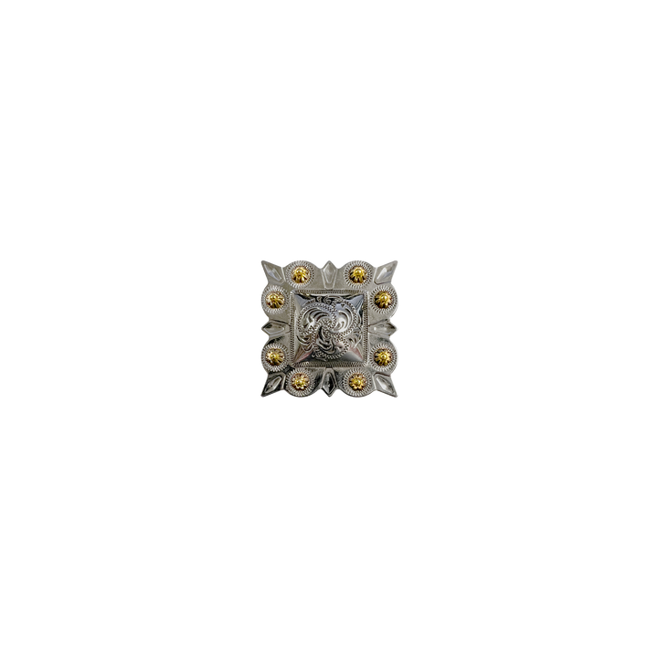 1-1/4 inch Berry Square Concho