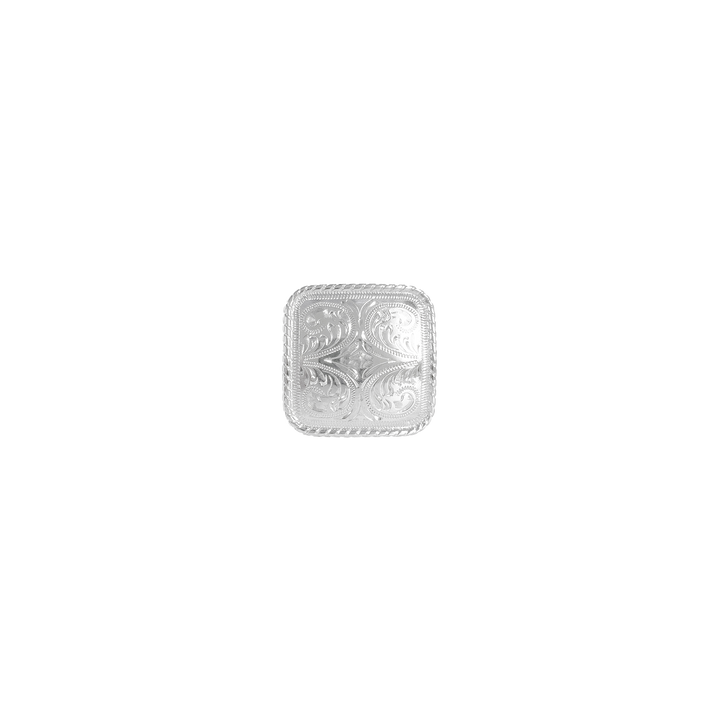 1-3/8 inch Square Berry Design Concho