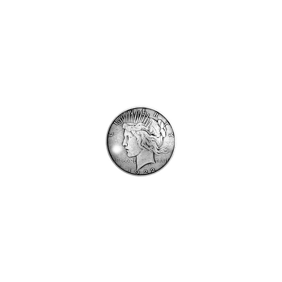 1-1/2 inch 1922 Liberty Head Coin Concho
