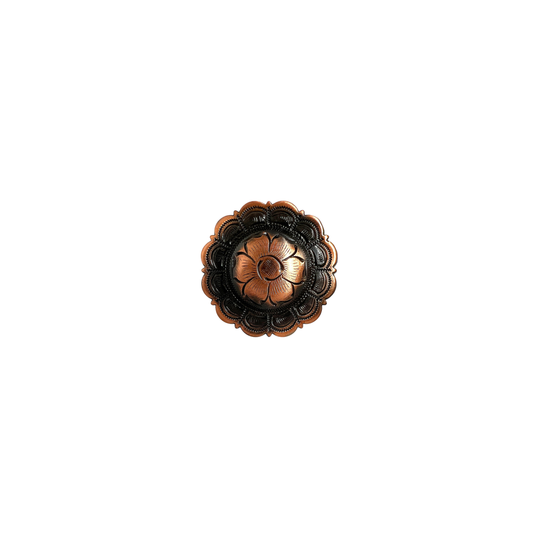 Floral Copper Concho 