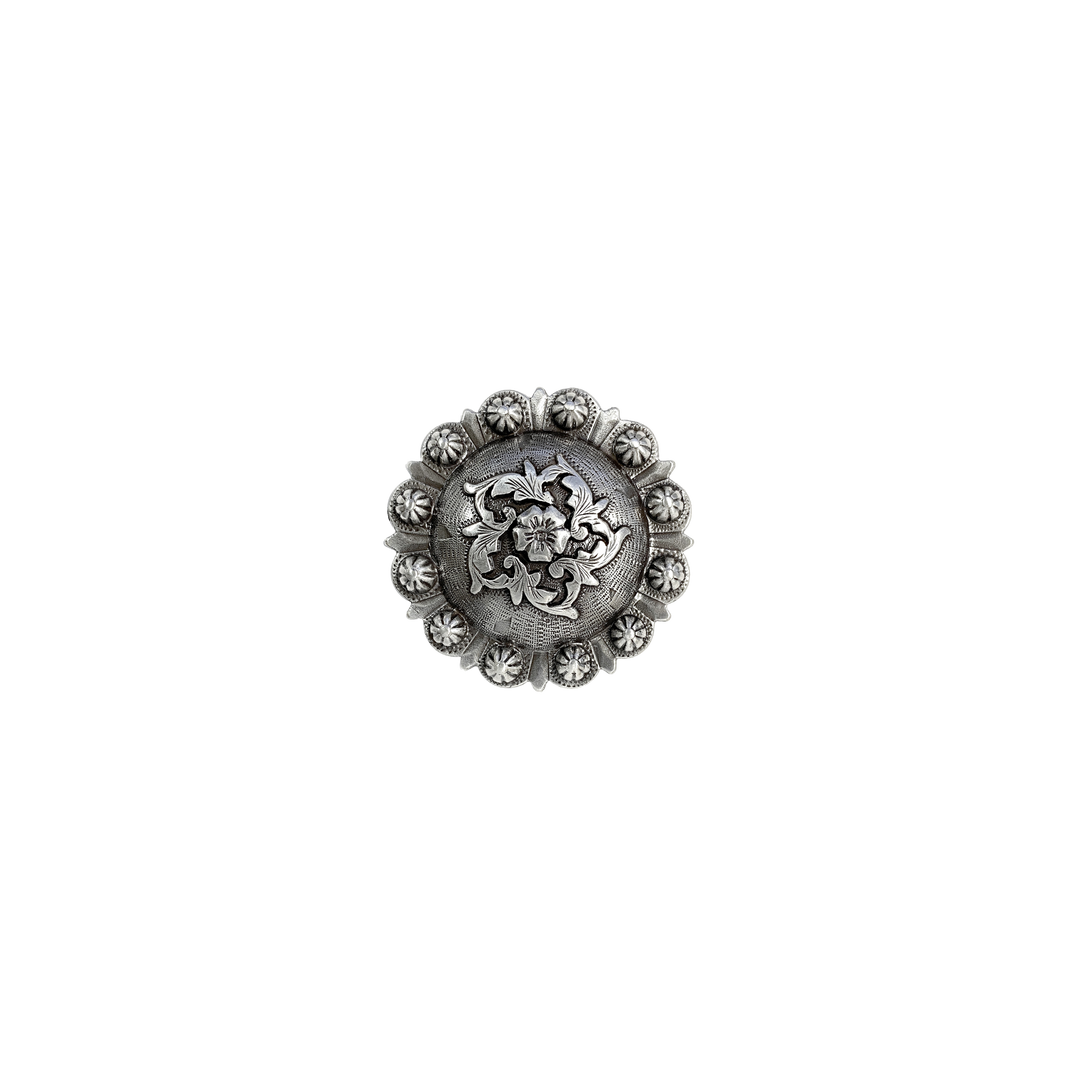 1-3/4 inch Western Coloma Floral Embrace Berry Concho