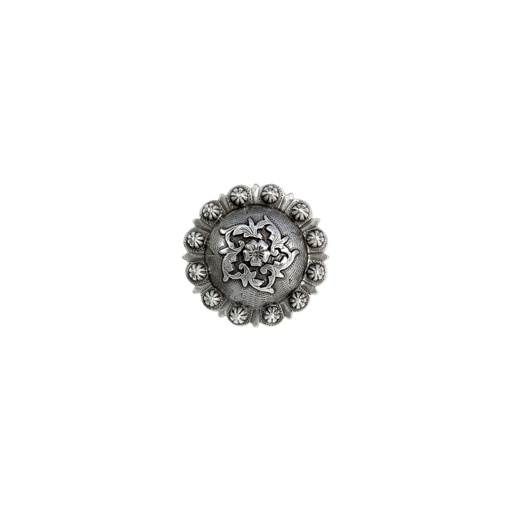 1-3/4 inch Western Coloma Floral Embrace Berry Concho