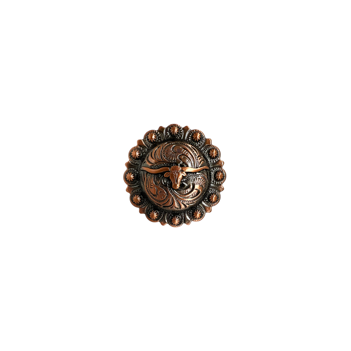 1-3/4 inch Bull Head Berry Concho
