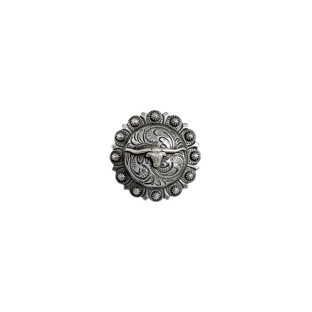 1-3/4 inch Bull Head Berry Concho