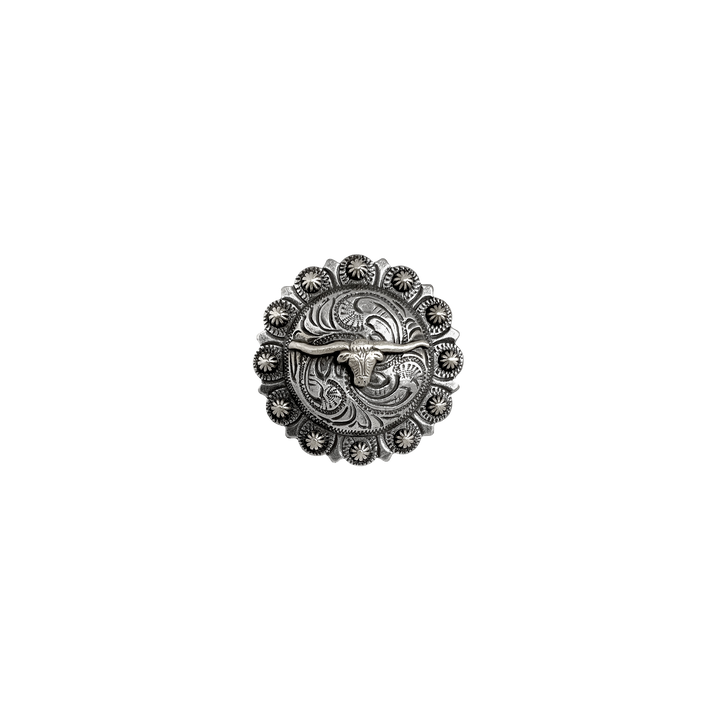 1-3/4 inch Bull Head Berry Concho