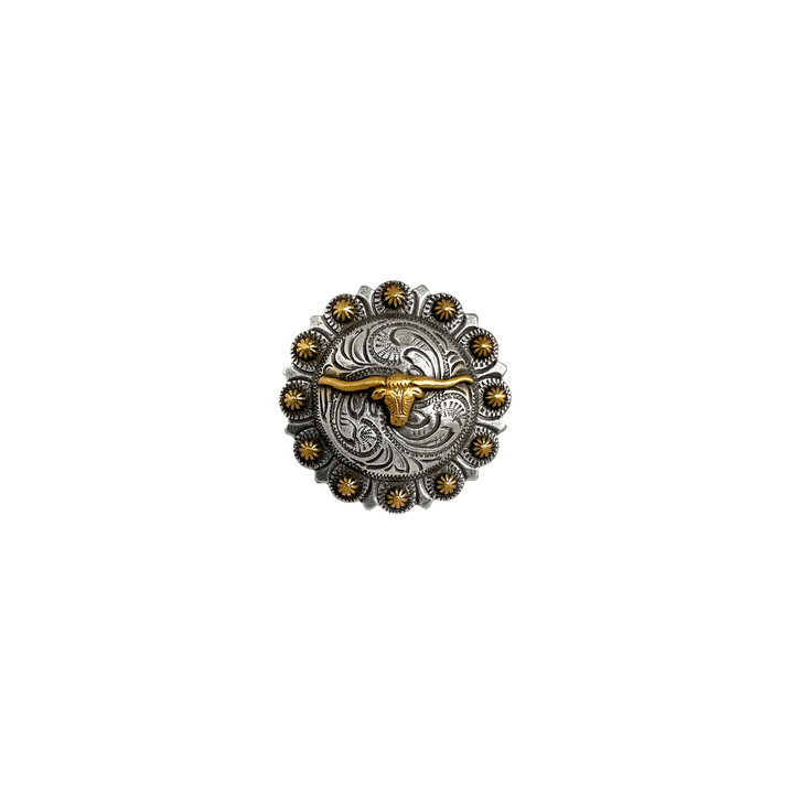 1-3/4 inch Bull Head Berry Concho