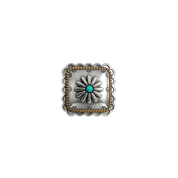 1-3/4 inch Southwest Style Square Concho