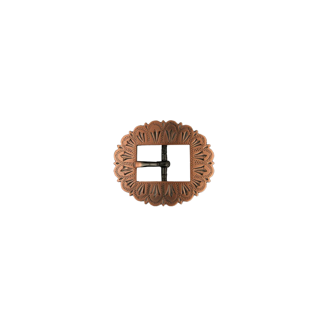 5/8 inch Floral Oval Western Belt Buckle
