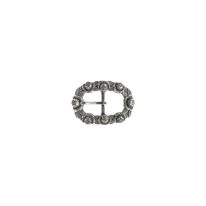 3/4 inch Floral Metal Belt Buckle