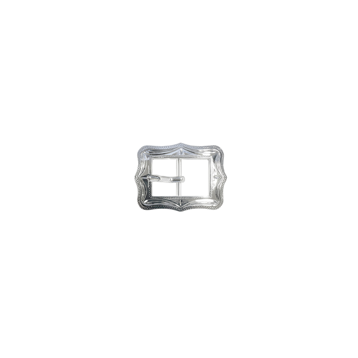 3/4 inch Western Rectangle Engraved Belt Buckle