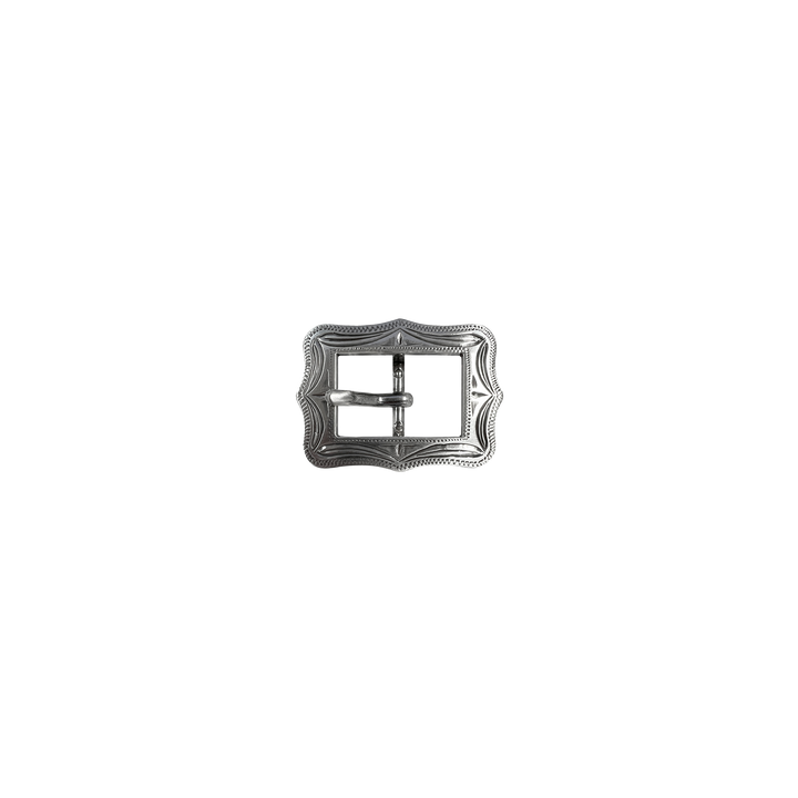 3/4 inch Western Rectangle Engraved Belt Buckle