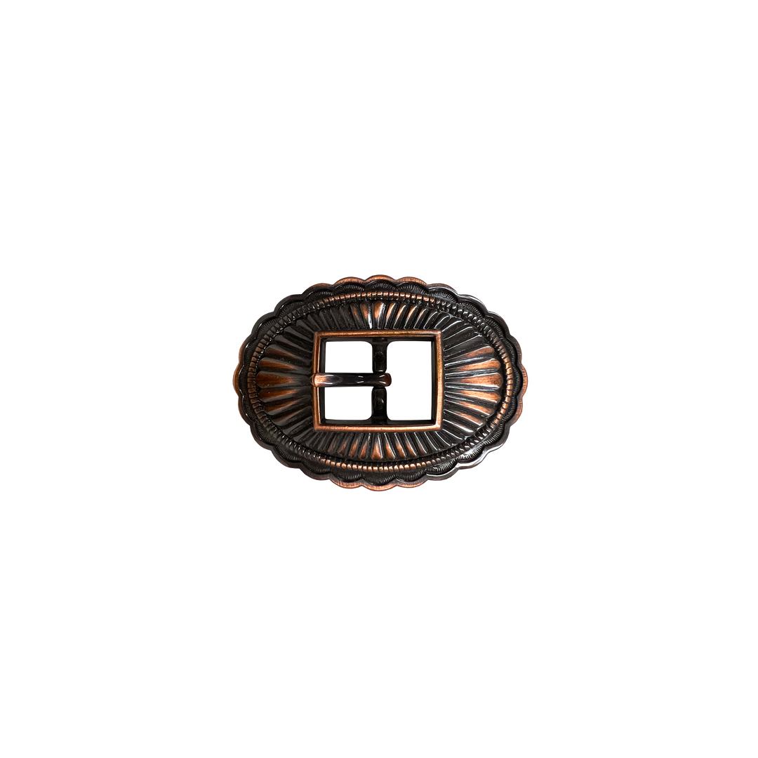 3/4 inch Sunburst Oval Western Belt Buckle