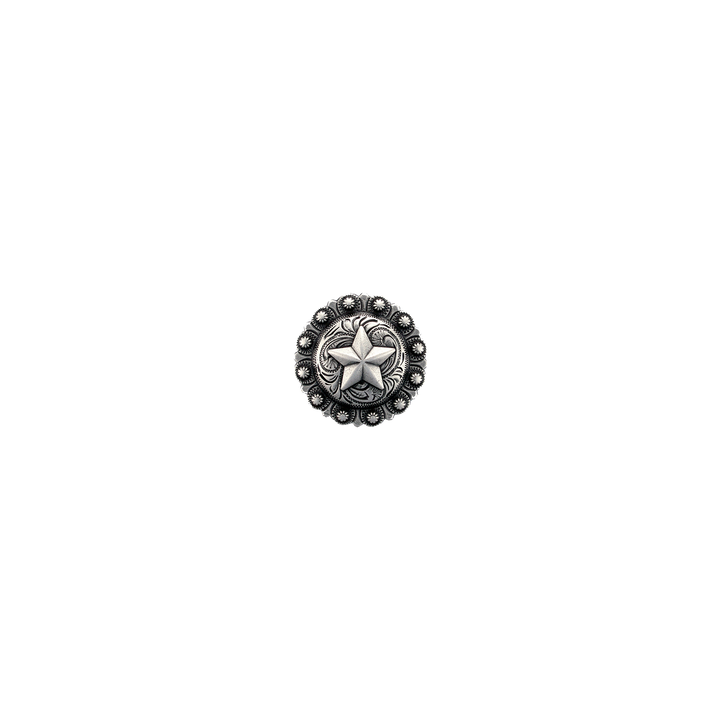 1 inch Western Floral Star Concho